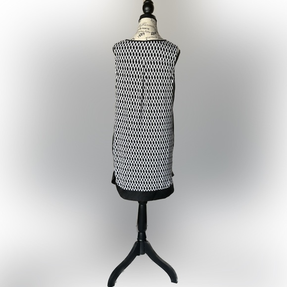 Black and White Ann Taylor dress Sz M Petite - Picture 3 of 3